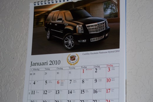 Cadillac Club Sweden 2010 Calendar